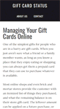 Mobile Screenshot of giftcardstatus.com